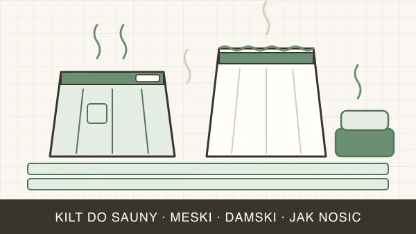 Kilt do sauny — męski i damski, jak nosić i jaki wybrać