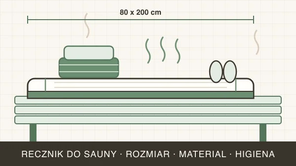 Ręcznik do sauny — rozmiar, materiał i jak wybrać